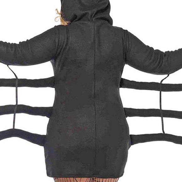 Plus Cozy Black Widow Costume Dress Womens Size 3X 4X Halloween Fleece Top - Picture 9 of 9